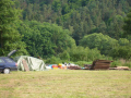 Fotky ze stavby tábora...